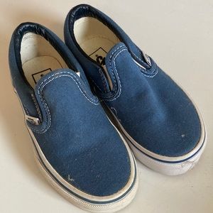 NWOT blue toddler slip on Vans